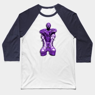 Marvin's Platform Boots- purple monochome Baseball T-Shirt